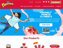 Tablet Screenshot of danimals.com